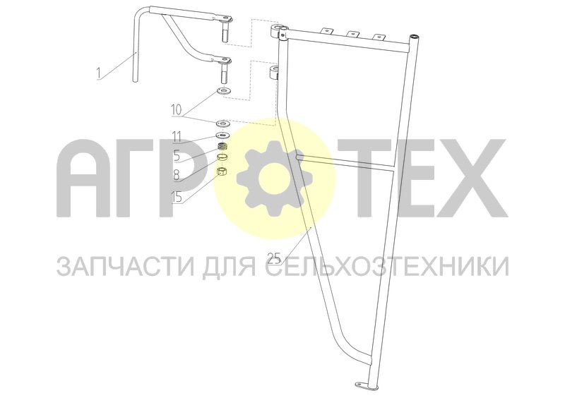 Чертеж Кронштейн зеркала (МРУ-1.06.140)